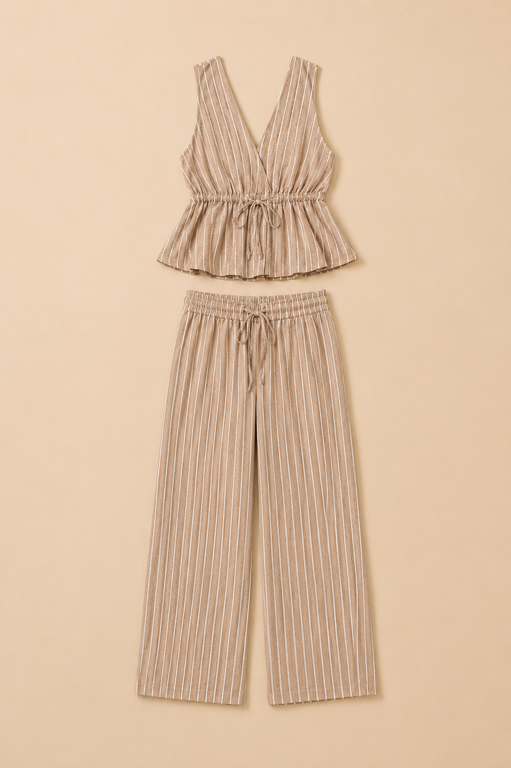 Alejandra | Conjunto Capri Rayas – Sand
