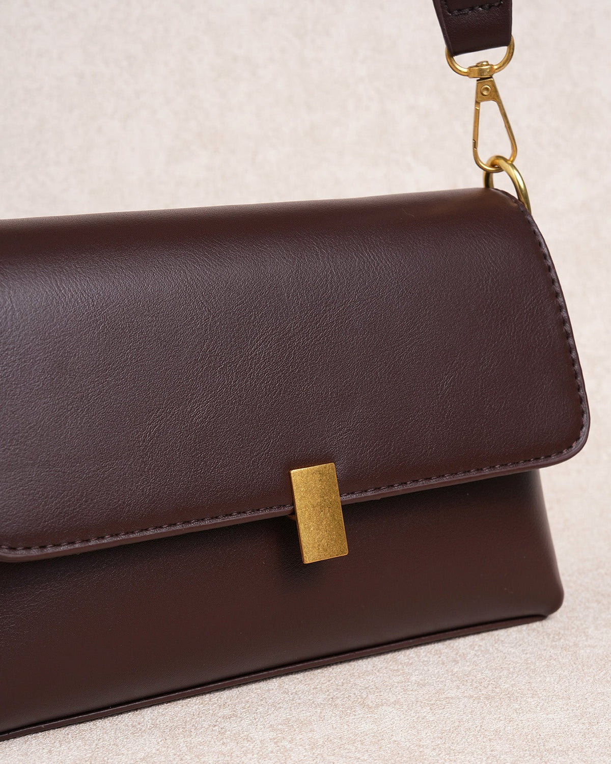 Capri | Bolso Pequeño Efecto Piel Mujer Café