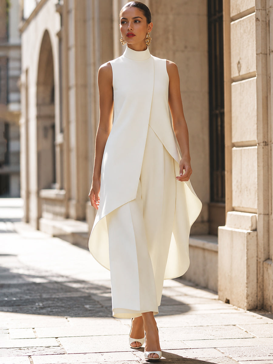 Aroa | Conjunto completo de mujer de cuello alto y pantalón