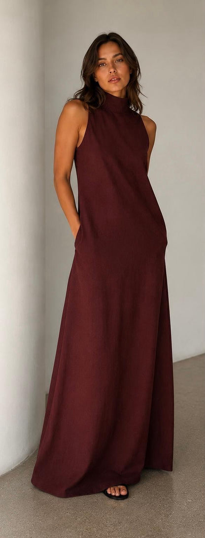Leticia | Vestido largo de diseño minimalista