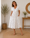 Florencia | Vestido con escote en V y estampado floral