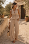 Alejandra | Conjunto Capri Rayas – Sand