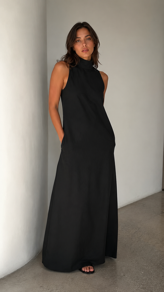 Leticia | Vestido largo de diseño minimalista