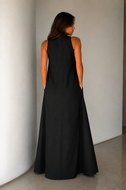 Leticia | Vestido largo de diseño minimalista