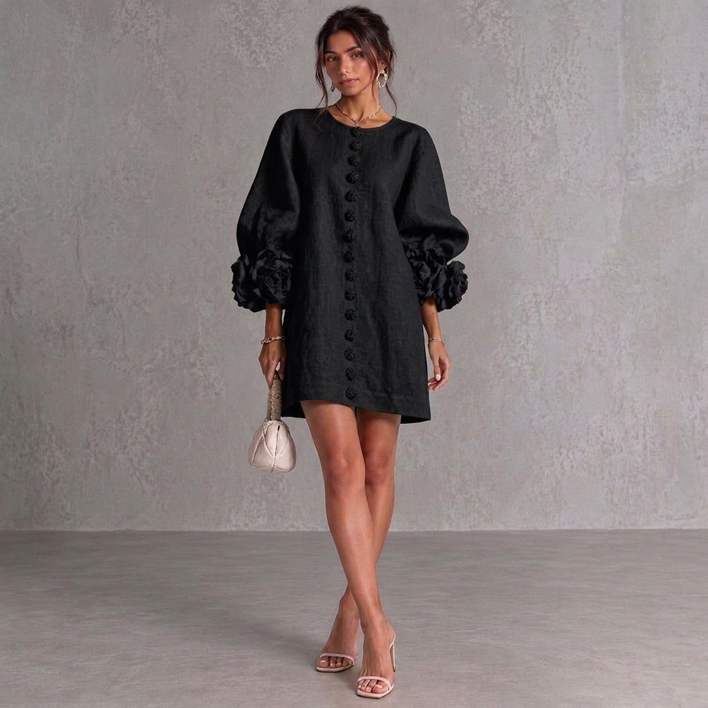Bianca | Vestido bordado en relieve