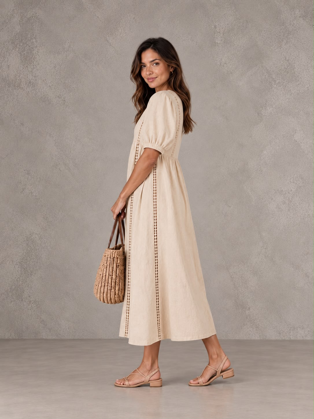 Sheila | Vestido midi estilo