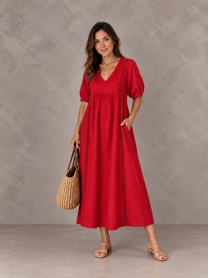 Sheila | Vestido midi estilo