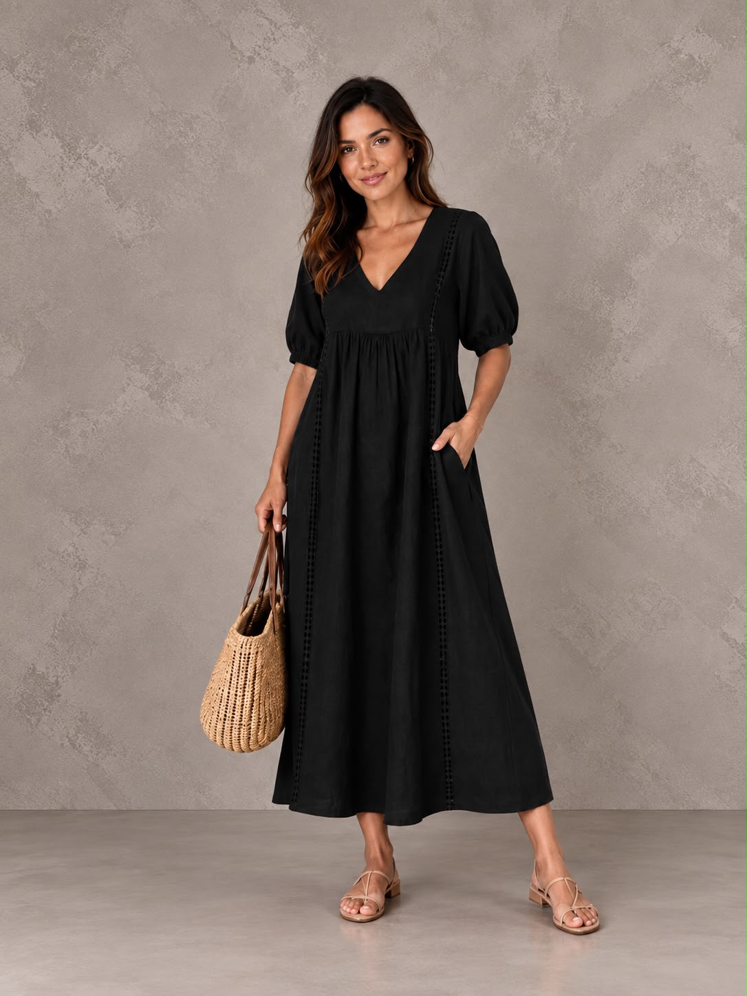Sheila | Vestido midi estilo
