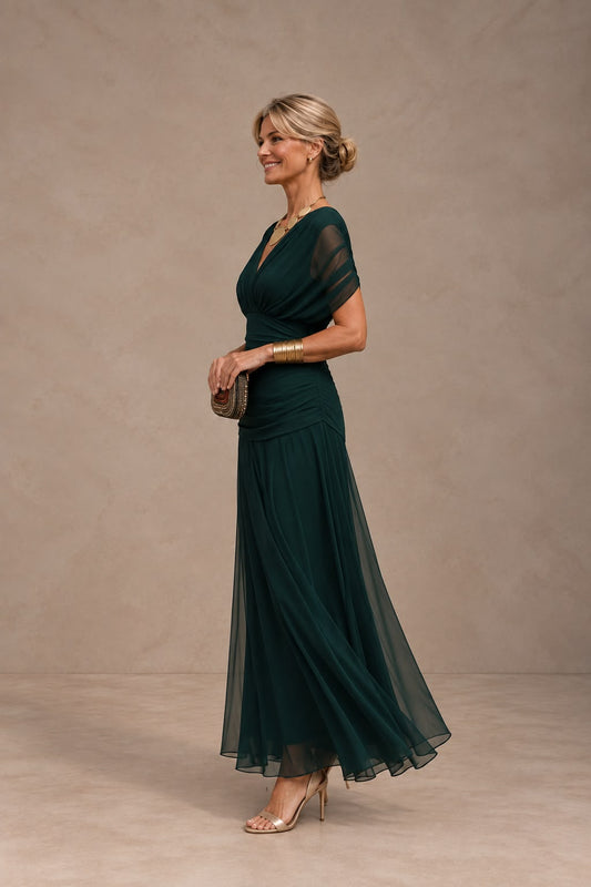 Gisela | Vestido largo de mujer con hombros descubiertos