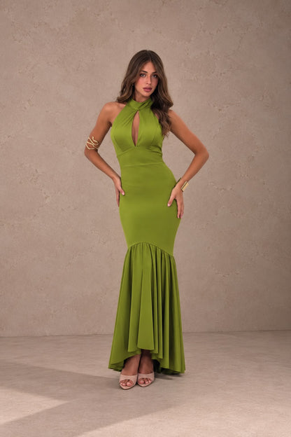 Macarena | Vestido Largo Escote Halter