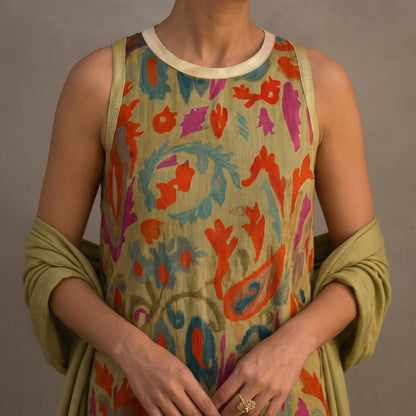 Bella | Vestido Invitada Invierno Midi Estampado Mujer con Duster a Juego