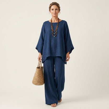 Amaya | Conjunto de Mujer Boho en Lino
