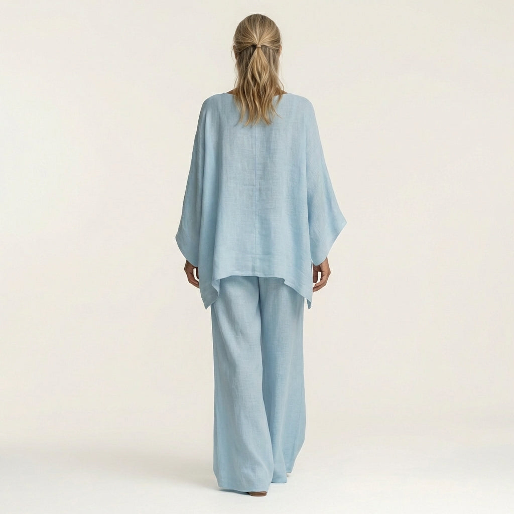 Amaya | Conjunto de Mujer Boho en Lino