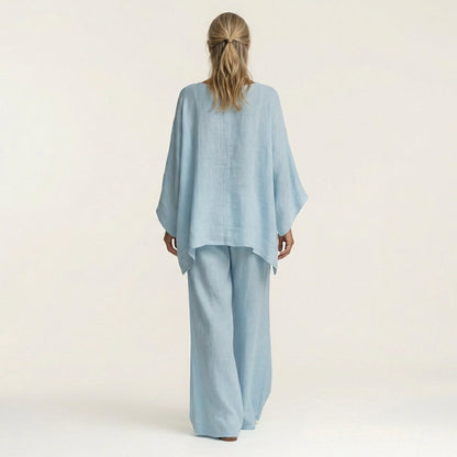 Amaya | Conjunto de Mujer Boho en Lino