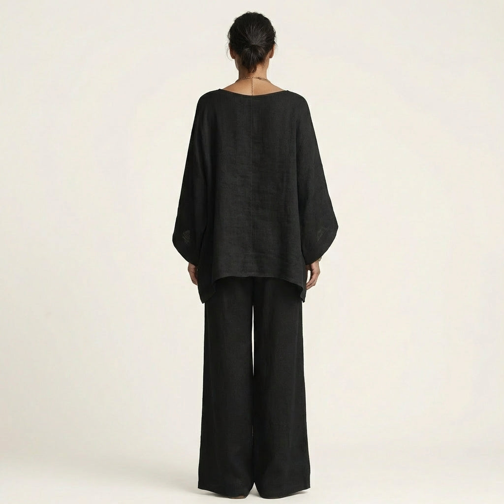 Amaya | Conjunto de Mujer Boho en Lino