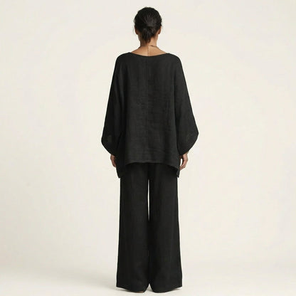Amaya | Conjunto de Mujer Boho en Lino