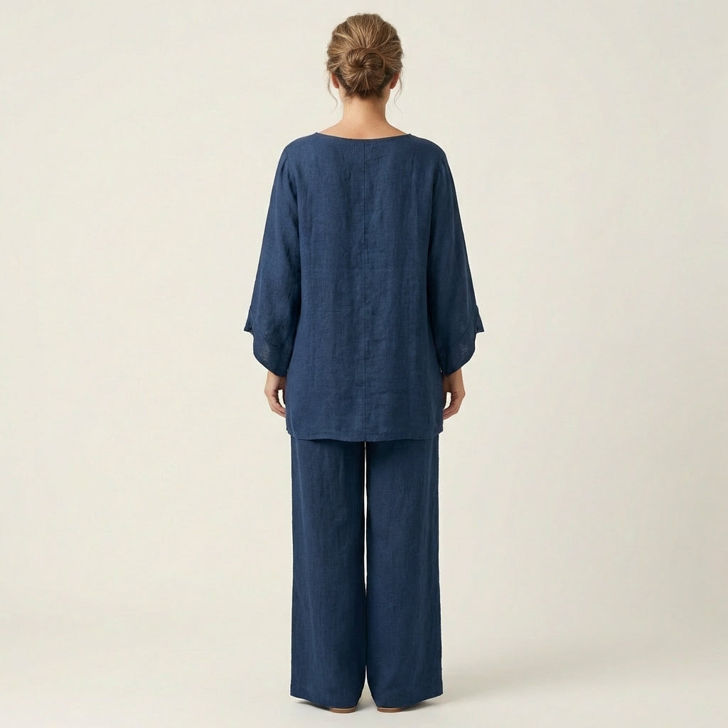 Amaya | Conjunto de Mujer Boho en Lino