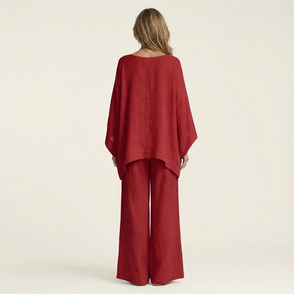 Amaya | Conjunto de Mujer Boho en Lino