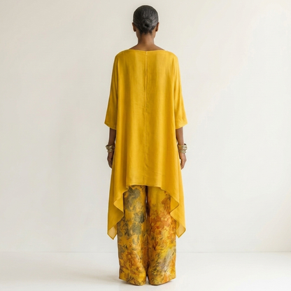 Luisa | Conjunto de Mujer Asimétrico en Algodón y Seda