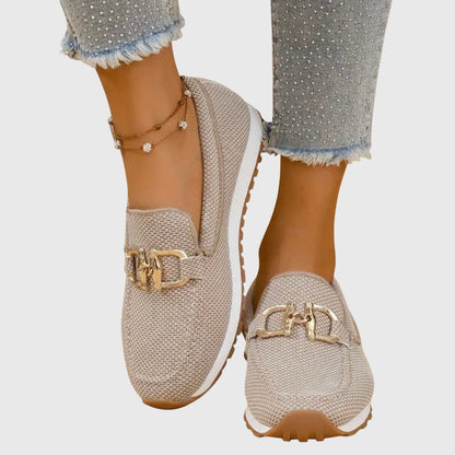 Vega | Mocasines de Mujer. Cuatro Neutros Claros