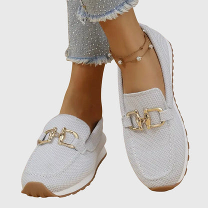 Vega | Mocasines de Mujer. Cuatro Neutros Claros