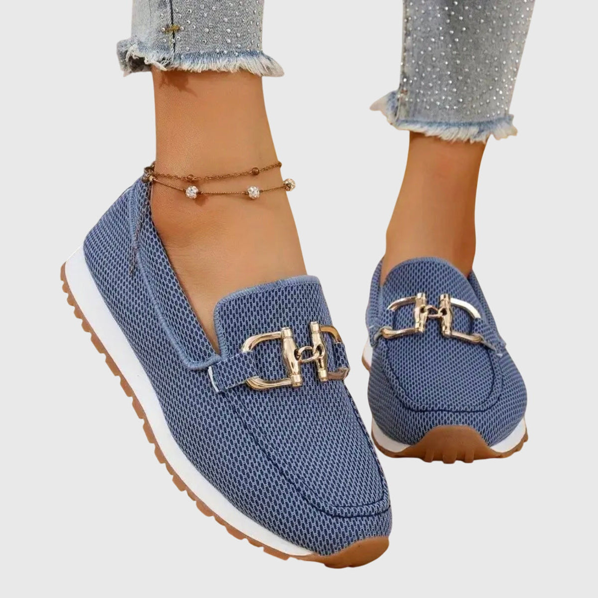Vega | Mocasines de Mujer. Cuatro Neutros Claros