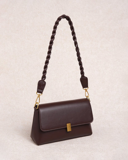 Capri | Bolso Pequeño Efecto Piel Mujer Café