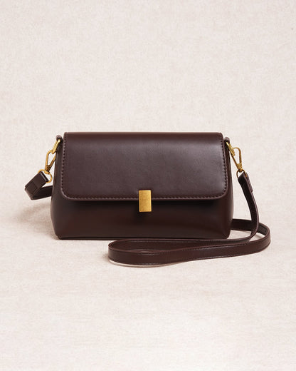 Capri | Bolso Pequeño Efecto Piel Mujer Café