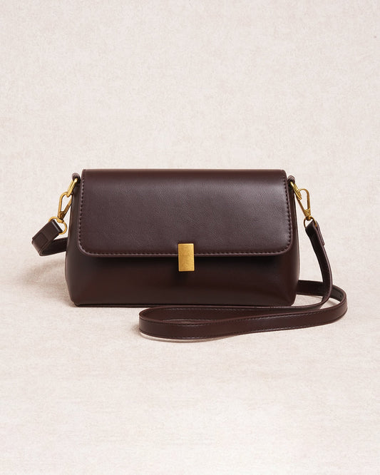 Capri | Bolso Pequeño Efecto Piel Mujer Café